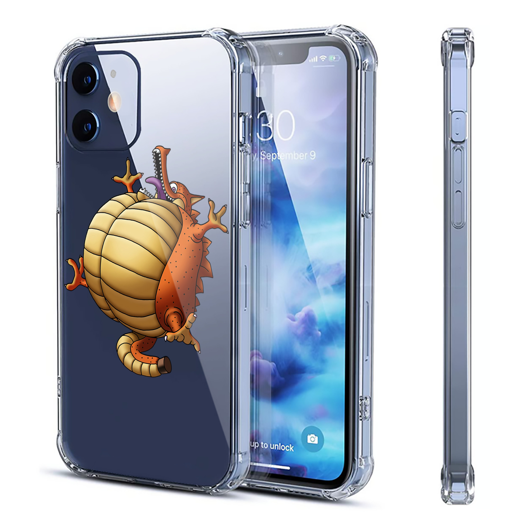 （画像用） ドラゴンクエスト Doragon Kuesuto Dragon Quest 【iPhone 12シリーズ対応】透明スマホケース（クリアソフトケース）